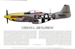 "P-51 Ace Urban 'Ben' Drew" - Ernie Boyette - World War II Aviation Art